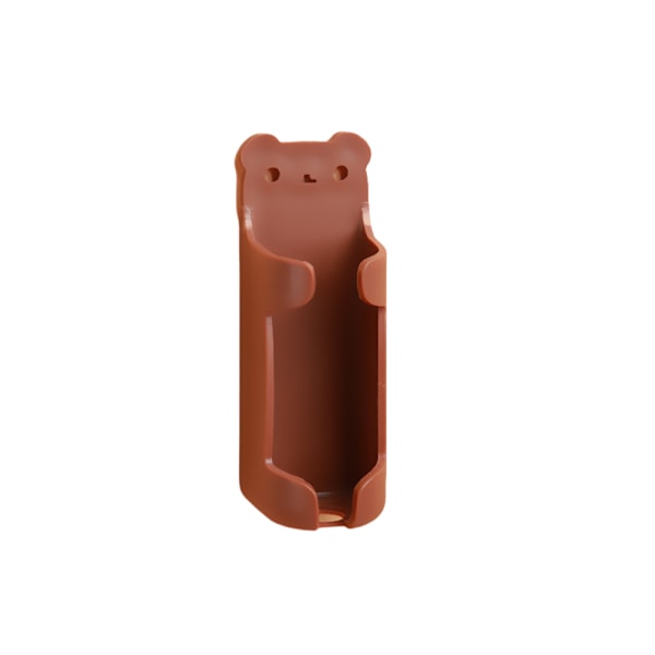 ABS Elektrisk tandborsthållare, Auto Scaling Wall Mount Free Brown