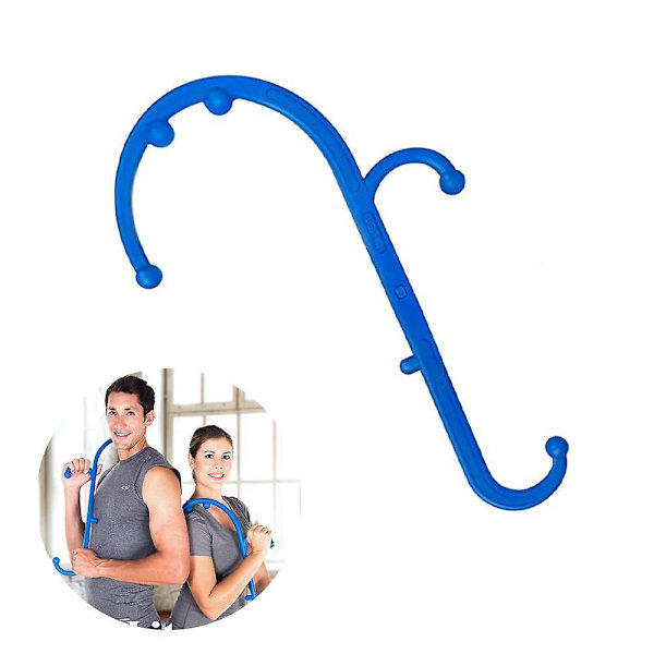 Trigger Point Self Massager Stick Theracane Body Muscle Blue