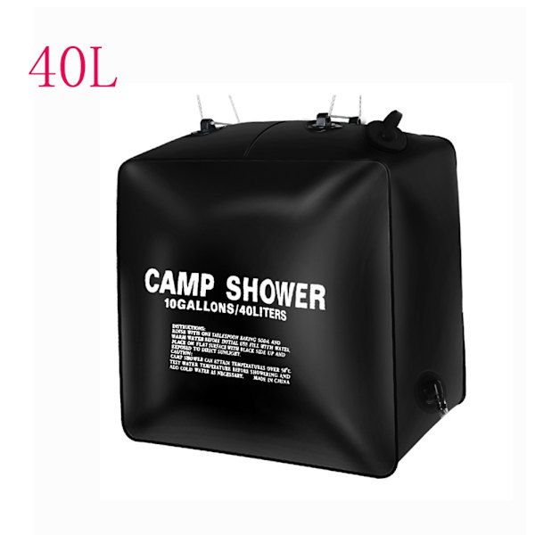 40L Outdoor Camping Solar Varmvatten Duschväska Vikbar