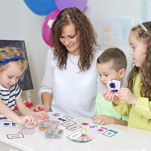 Barn Montessori Baby Lär dig engelska Word Card Flashcards 9