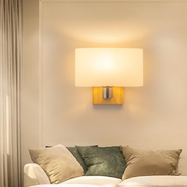 Inomhus träkonst vägglampa, modern enkel stil, mångsidig