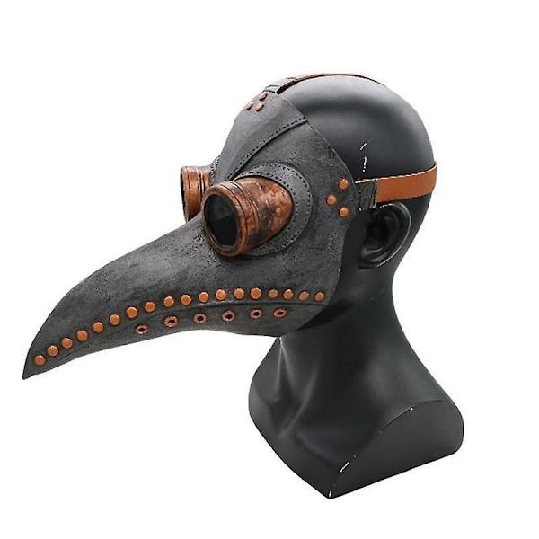 Plague Doctor Mask, Halloween Bird's Beak Mask Gray
