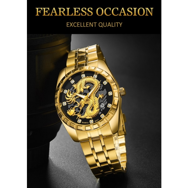 Herr Quartz Armbandsur Man Watch Luminous Date Window