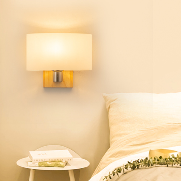 Inomhus träkonst vägglampa, modern enkel stil, mångsidig