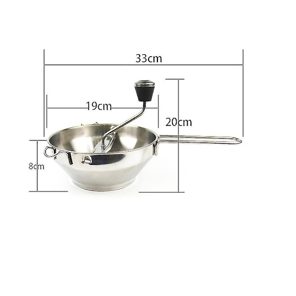 Matmixer i rostfritt stål Grönsaks- och fruktkvarn