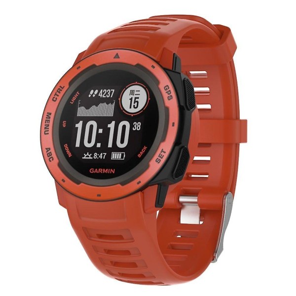 Röd silikon watch för Garmin Instinct