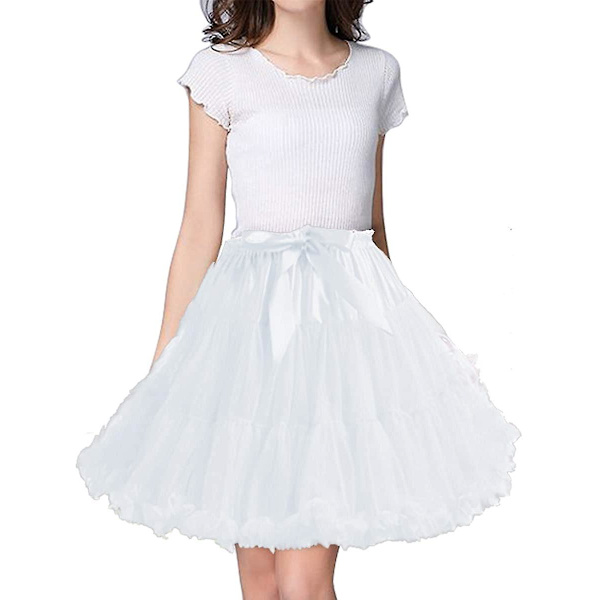 Kvinnors elastisk midja Chiffong underkjol Puffy Tutu Tulle