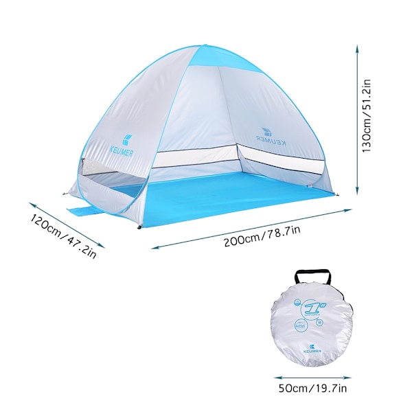 Automatiskt pop up strandtält Cabana Portable UPF 50+ Sun