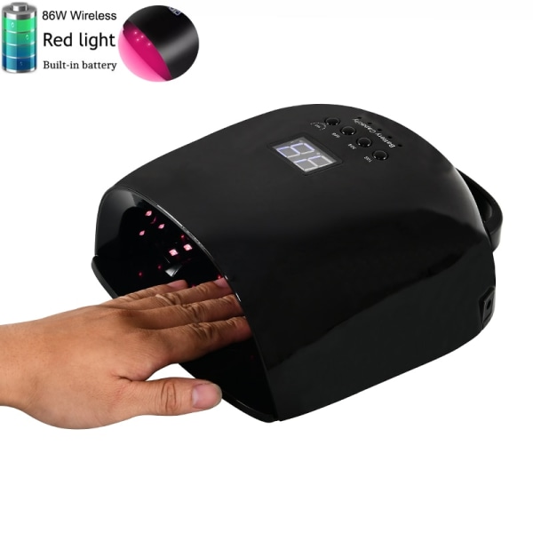 Ankomst Red Light Nagel LED-lampa Trådlös Gel Polish Torktumlare UV