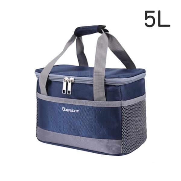 5L bärbar Oxford vattentät kylväska Picnic Thermal
