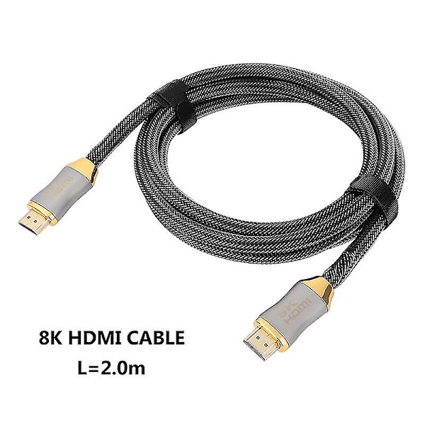 Lanxri High Speed 8k HDMI 2.1-kabel med guldkontakter och