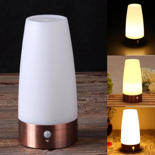 LED-bordslampa med PIR-rörelsesensor Batteridriven