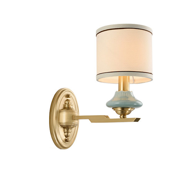 15CM koppar keramisk vägglampa Enkelt huvud stil, E14*1