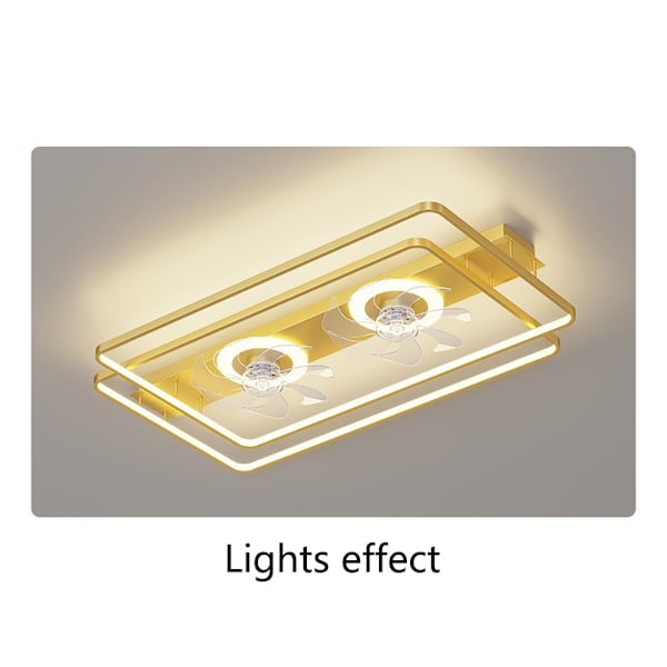 Silent Stealth Fläkt Light Ceiling Light Fashion Vardagsrum
