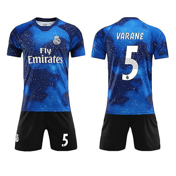 Real Madrid 2021-2022 Jubileumsskjorta Varane 5 22(125-135cm)
