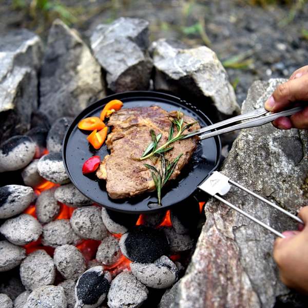 Bakpanna i titan 7,28 tum Nonstick Pizza Pan Camping