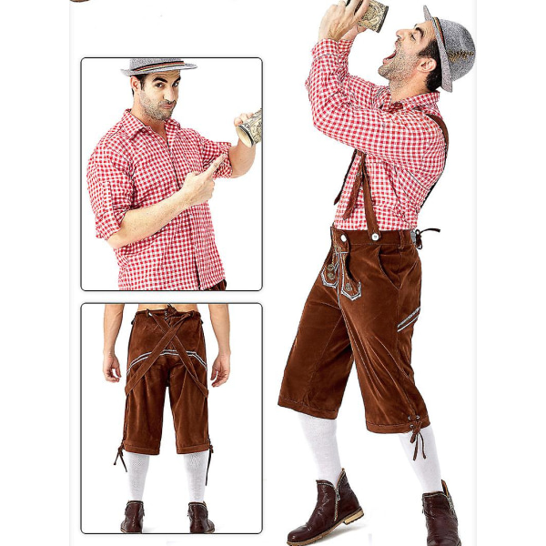 Tyska traditionella Oktoberfest-kläder för män M