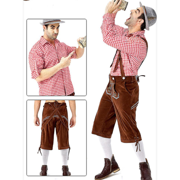 Tyska traditionella Oktoberfest-kläder för män XL