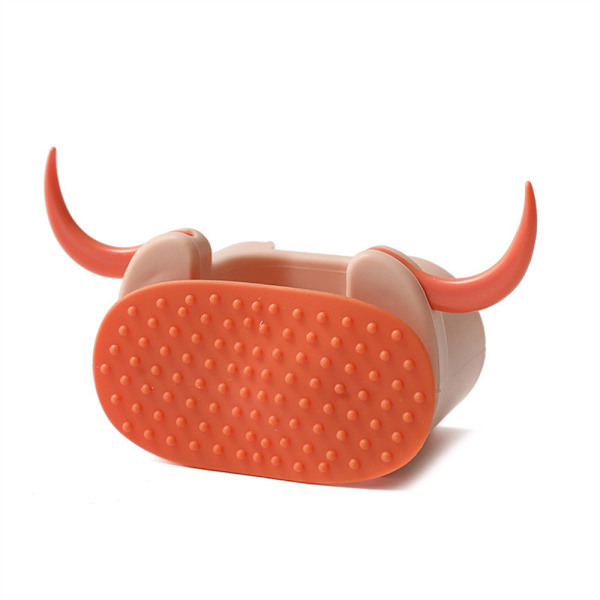ABS Mopp Stomme, Horn Form Hålfri Stark Spårlös Vägg Orange