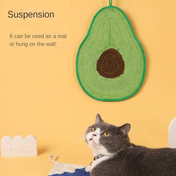 Avocado Cat Scratching Board, Sisal Soffa Reptålig
