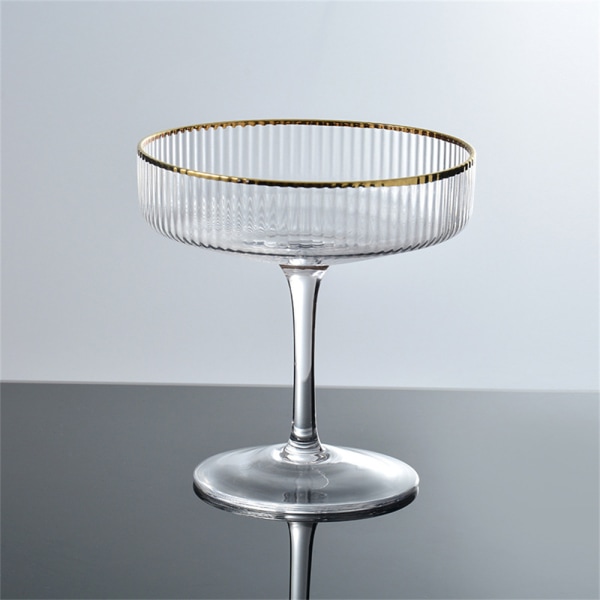 Glas Cocktail Glas, Randig lång Cocktail i nordisk stil