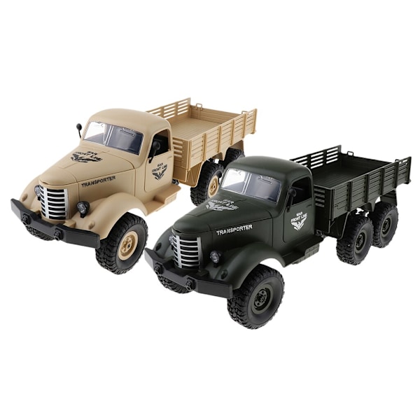 6WD 1/16 RC Militär klätterbil Fordonsmodell Leksak W/