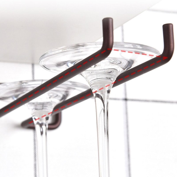 Stemware Vinglasställ Väggmonterbart Heavy Duty Tjockt