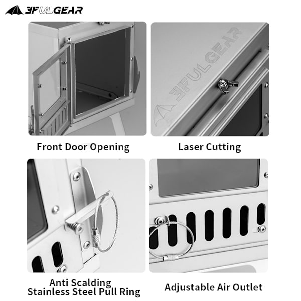 3F UL GEAR Vedspis Outdoor Ultralight 304 Rostfri