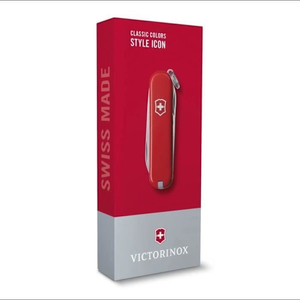 Sveitsin armeijan veitsi - VICTORINOX - Klassinen SD-tyylikuvake - 58 mm - 7 toimintoa - Ruostumaton teräs