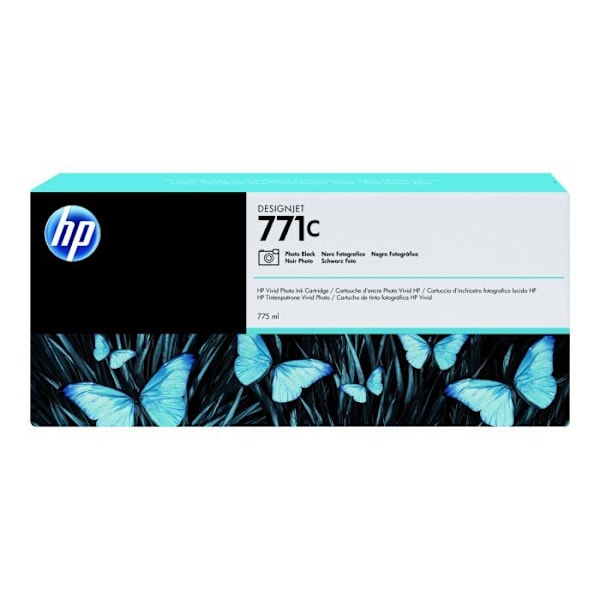 HP - 1 Original 771C fotoblækpatron - 775 ml - Sort