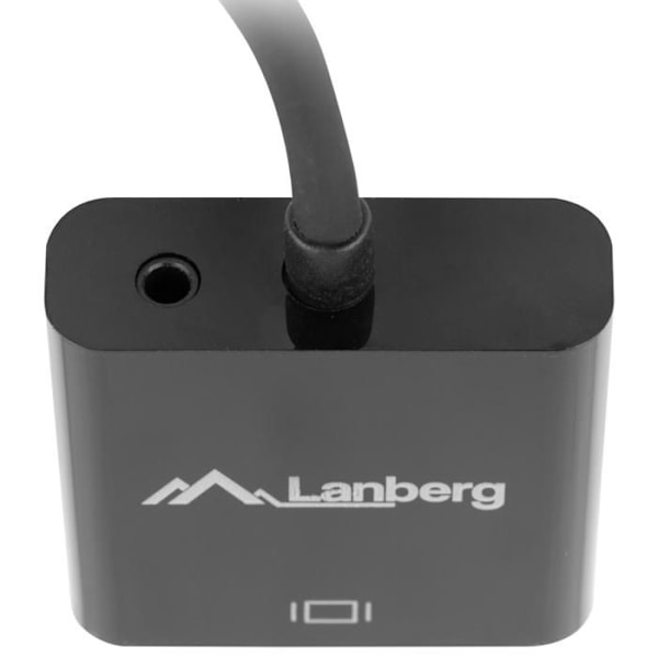 HDMI til VGA-adapter - Lanberg - AD-0017-BK - Sort - 0,2 m - Inkluderer Jack 3,5 mm