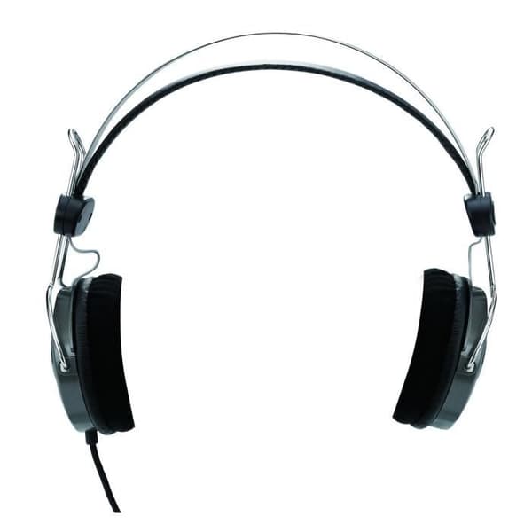 Headset + mikrofon HS04-S Genius - Retro stil för PC - Grå