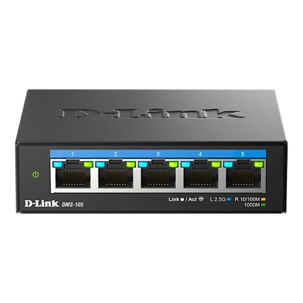 D-Link 5-porttinen hallitsematon Multi-Gigabit Standalone Switch