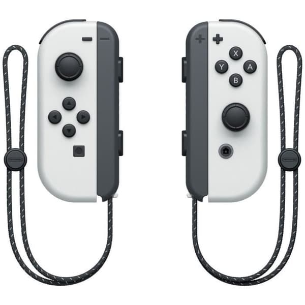 Nintendo Switch-konsol - OLED-modell • Vit vit svart