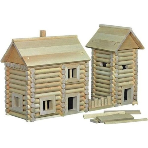 Walachia Vario Massif Wooden Construction Game Model Kit 209 delar Beige