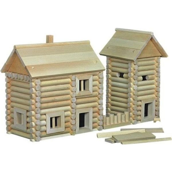Walachia Vario Massif Wooden Construction Game Model Kit 209 Pieces Beige