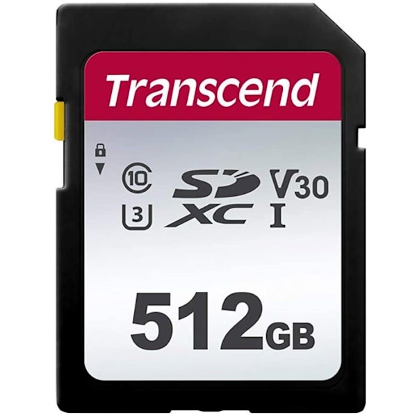 TRANSCEND 300S 512 GB SD-kort - Video Class V30 / UHS-I U3 / Class10