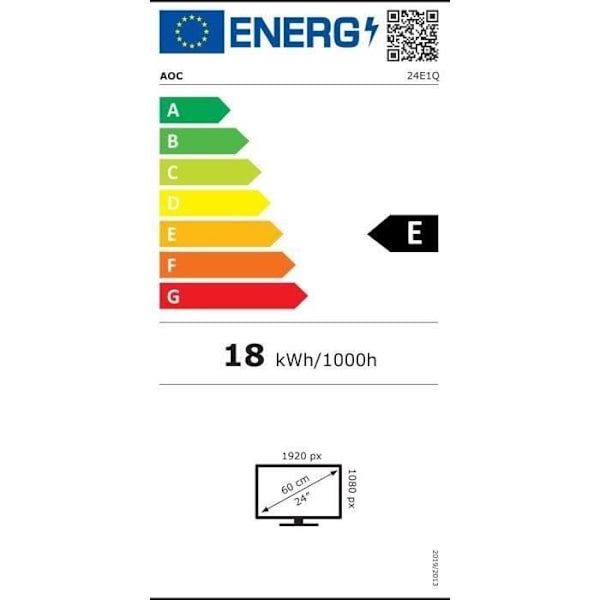 AOC 24E1Q Full HD WLED LCD-näyttö - 16:9 - 1920 x 1080 - 5ms - HDMI/VGA/DisplayPort