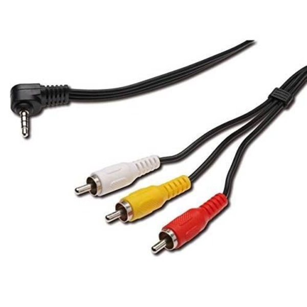 PremiumCord Stereovideoliitäntäkaapeli 3,5 mm 4 Pin 3 x RCA 1,5 m 3 x 10/0,1 mm Suojattu M - kjack4cin