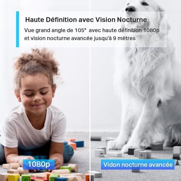 Tp Link övervakningskamera WiFi Inomhus videoövervakningskamera 2MP