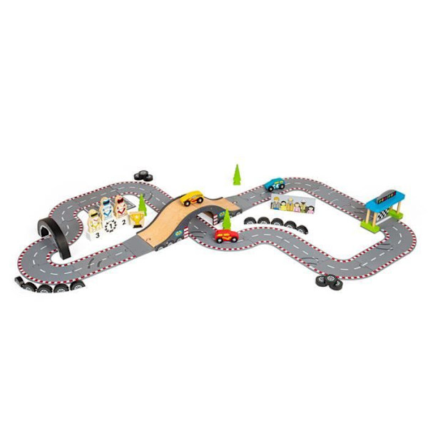 Bigjigs Vejbane Race Day Sæt