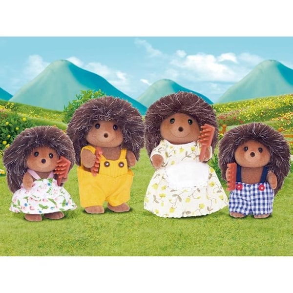 Sylvanian Familjer - 4018 - The Hedgehog Family - Familjer Grön