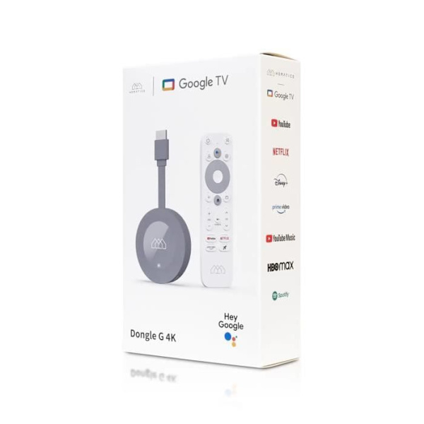 Homatics Multimedia Player 4K Google TV 2 Gt RAM Dongle G GTV -multimedialaite