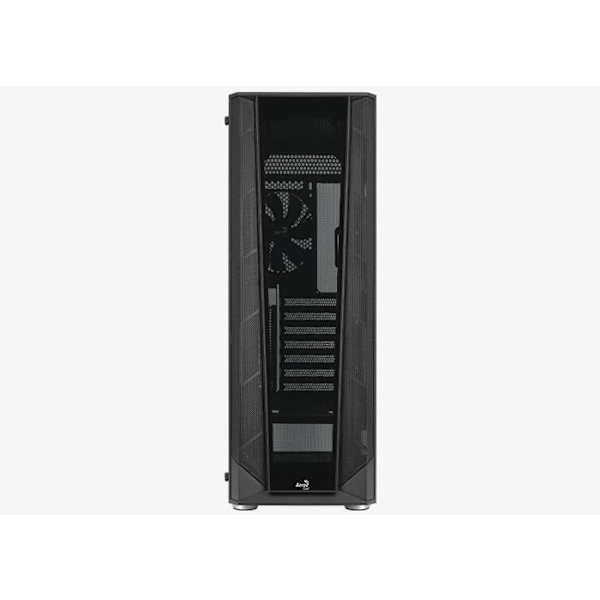 Mid-Tower ATX PC-taske med Aerocool Prism v1 glaspaneler - sort - TU