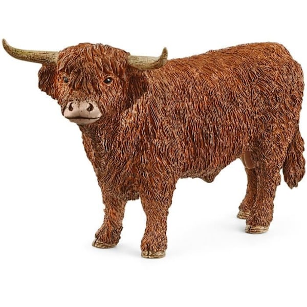 Figur - SCHLEICH - Highland tyr - Farm World - Brun - Holdbar - 3 år og opefter Flerfärgad