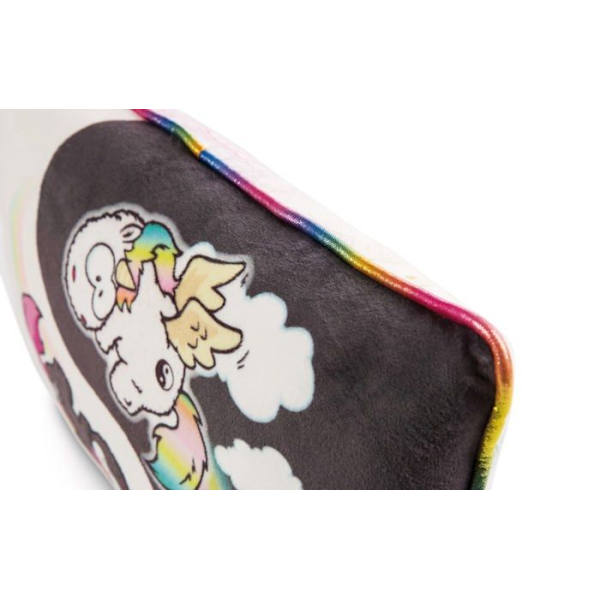 Nici Kudde - 48414 - Rektangulär Enhörningskudde Rainbow Yin - Rainbow Yang 43x25cm