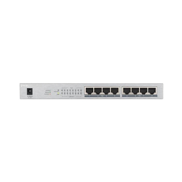 ZYXEL GS1008HP 8-portars Ethernet-switch - 2 lager stöds - Twisted Pair - Desktop