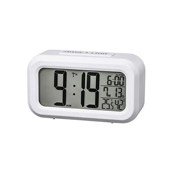 Hama RC 660 rektangulär digital bordsklocka Vit 118 mm 40 mm 65 mm 165 g LED