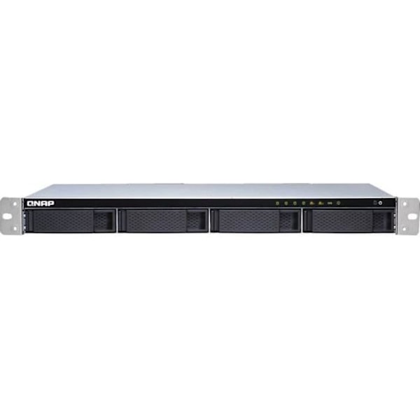 QNAP NAS Server TS-431XeU - 4 Båser - Rackmonterbar - SATA 6 Gb/s - RAID 0, 1, 5, 6, 10, JBOD, reservedisk 5 - RAM 8 GB