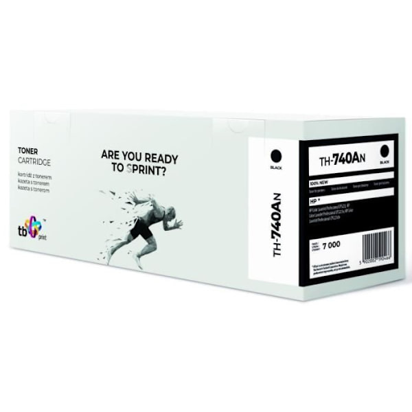 Toner til HP CLJ CP5225 TH-740AN sort 100% ny - TB Print